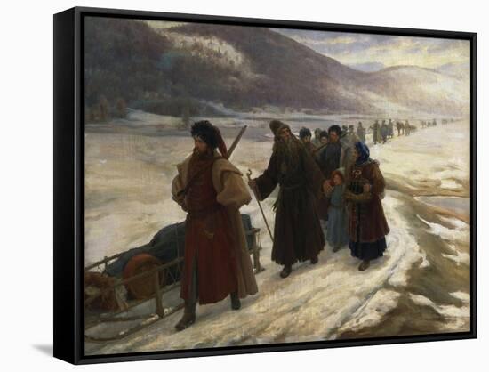 Road to Siberia-Sergei Dmitrievich Miloradovich-Framed Stretched Canvas