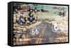 Road To The Flag-Jace Grey-Framed Stretched Canvas