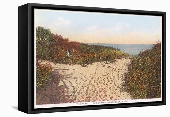 Road to the Spring, Nantucket, Massachusetts-null-Framed Stretched Canvas