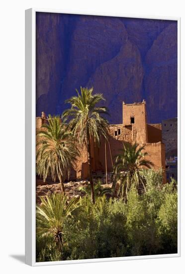 Road to Todra Gorge with Oasis, Tinghir, Morocco, North Africa, Africa-Neil-Framed Photographic Print