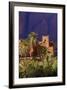 Road to Todra Gorge with Oasis, Tinghir, Morocco, North Africa, Africa-Neil-Framed Photographic Print