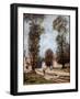 Road to Versailles, 1875 (Oil on Canvas)-Alfred Sisley-Framed Giclee Print