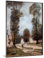 Road to Versailles, 1875 (Oil on Canvas)-Alfred Sisley-Mounted Giclee Print