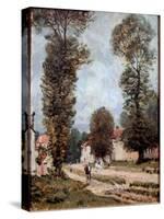 Road to Versailles, 1875 (Oil on Canvas)-Alfred Sisley-Stretched Canvas