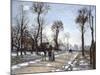 Road to  Versailles at Louveciennes: Winter and Snow-Camille Pissarro-Mounted Art Print