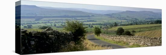 Road Towards Wensleydale Valley, Yorkshire Dales National Park, Yorkshire, England, United Kingdom-Patrick Dieudonne-Stretched Canvas