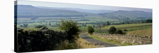 Road Towards Wensleydale Valley, Yorkshire Dales National Park, Yorkshire, England, United Kingdom-Patrick Dieudonne-Stretched Canvas