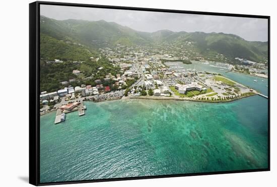 Road Town on Tortola in British Virgin Islands-Macduff Everton-Framed Stretched Canvas