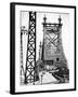 Road Traffic Exit on "59th Street Bridge" (Queensboro Bridge), Manhattan Downtown, NYC-Philippe Hugonnard-Framed Premium Photographic Print