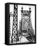 Road Traffic Exit on "59th Street Bridge" (Queensboro Bridge), Manhattan Downtown, NYC-Philippe Hugonnard-Framed Stretched Canvas