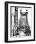 Road Traffic Exit on "59th Street Bridge" (Queensboro Bridge), Manhattan Downtown, NYC-Philippe Hugonnard-Framed Premium Photographic Print