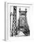 Road Traffic Exit on "59th Street Bridge" (Queensboro Bridge), Manhattan Downtown, NYC-Philippe Hugonnard-Framed Photographic Print