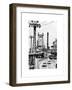 Road Traffic on "59th Street Bridge" (Queensboro Bridge), Manhattan Downtown, NYC, White Frame-Philippe Hugonnard-Framed Art Print