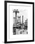 Road Traffic on "59th Street Bridge" (Queensboro Bridge), Manhattan Downtown, NYC, White Frame-Philippe Hugonnard-Framed Art Print