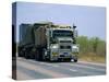 Road Train on the Stuart Highway, Northern Territory of Australia-Robert Francis-Stretched Canvas