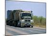 Road Train on the Stuart Highway, Northern Territory of Australia-Robert Francis-Mounted Photographic Print