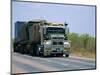 Road Train on the Stuart Highway, Northern Territory of Australia-Robert Francis-Mounted Photographic Print