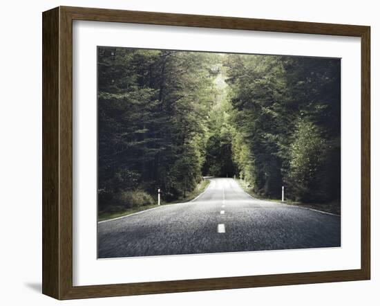 Road Travel Journey Nature Scenic Concept-Rawpixel com-Framed Photographic Print