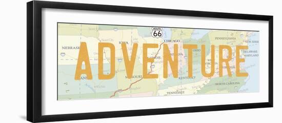 Road Trip IV-The Vintage Collection-Framed Giclee Print