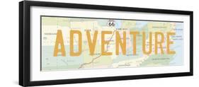 Road Trip IV-The Vintage Collection-Framed Giclee Print