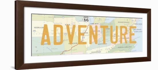 Road Trip IV-The Vintage Collection-Framed Giclee Print