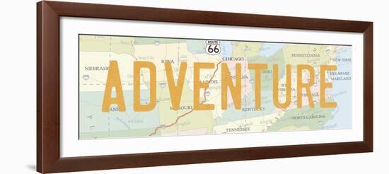 Road Trip IV-The Vintage Collection-Framed Giclee Print