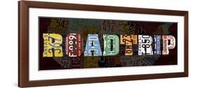 Road Trip Lettering-Design Turnpike-Framed Giclee Print