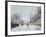 Road under Snow, Near Louveciennes, 1876-Alfred Sisley-Framed Giclee Print