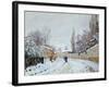 Road under Snow, Near Louveciennes, 1876-Alfred Sisley-Framed Giclee Print