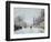 Road under Snow, Near Louveciennes, 1876-Alfred Sisley-Framed Giclee Print