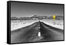 Road view - Death Valley National Park - California - USA - North America-Philippe Hugonnard-Framed Stretched Canvas