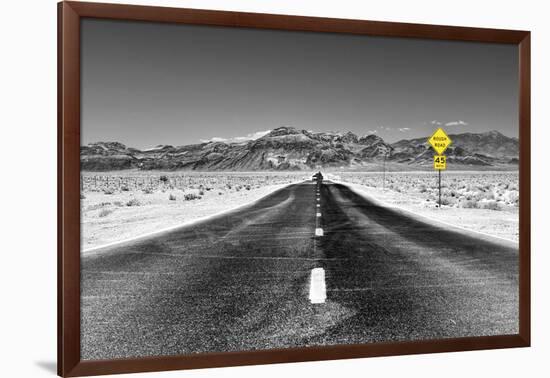 Road view - Death Valley National Park - California - USA - North America-Philippe Hugonnard-Framed Photographic Print