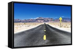 Road view - Death Valley National Park - California - USA - North America-Philippe Hugonnard-Framed Stretched Canvas