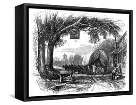 Road Wagon, Pic. Half Hrs-T Williams-Framed Stretched Canvas