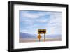 Road Warning Sign in Death Valley National Park-Paul Souders-Framed Photographic Print