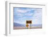 Road Warning Sign in Death Valley National Park-Paul Souders-Framed Photographic Print