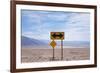 Road Warning Sign in Death Valley National Park-Paul Souders-Framed Photographic Print