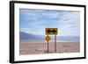 Road Warning Sign in Death Valley National Park-Paul Souders-Framed Photographic Print