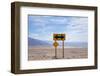 Road Warning Sign in Death Valley National Park-Paul Souders-Framed Photographic Print