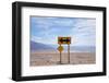 Road Warning Sign in Death Valley National Park-Paul Souders-Framed Photographic Print