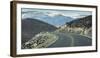 Road with Curve Leading Through Mountains into Death Valley, California-Sheila Haddad-Framed Photographic Print