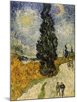 Road with Cypresses, c.1890-Vincent van Gogh-Mounted Giclee Print