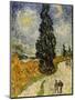 Road with Cypresses, c.1890-Vincent van Gogh-Mounted Giclee Print