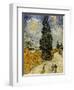 Road with Cypresses, c.1890-Vincent van Gogh-Framed Premium Giclee Print