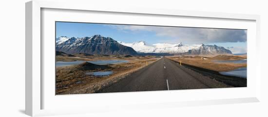 Road with Mountains in the Background, Iceland-null-Framed Photographic Print