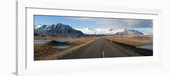 Road with Mountains in the Background, Iceland-null-Framed Photographic Print