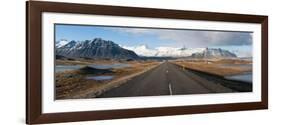 Road with Mountains in the Background, Iceland-null-Framed Photographic Print