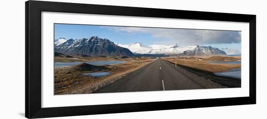 Road with Mountains in the Background, Iceland-null-Framed Photographic Print