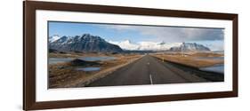 Road with Mountains in the Background, Iceland-null-Framed Photographic Print