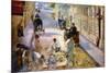 Road Workers, Rue De Berne-Edouard Manet-Mounted Art Print